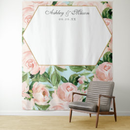 Shabby Chic Wedding Backdrop Foto Stand Wandteppich