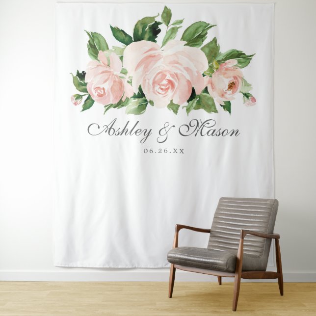 Shabby Chic Wedding Backdrop Foto Stand Wandteppich (Beispiel)