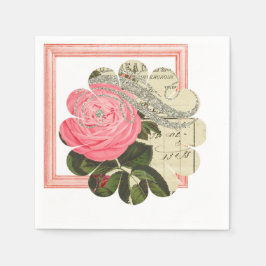 Shabby Chic Wedding Napkins Serviette