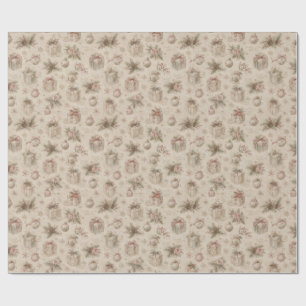 Shabby-Chic-Weihnachtspapier  Geschenkpapier