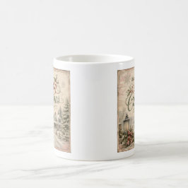 Shabby-Chic-Weihnachtstasse Kaffeetasse