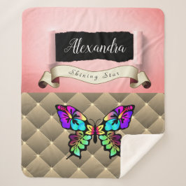 Shabby Chic Whimsical Pop Art Collage Sherpadecke