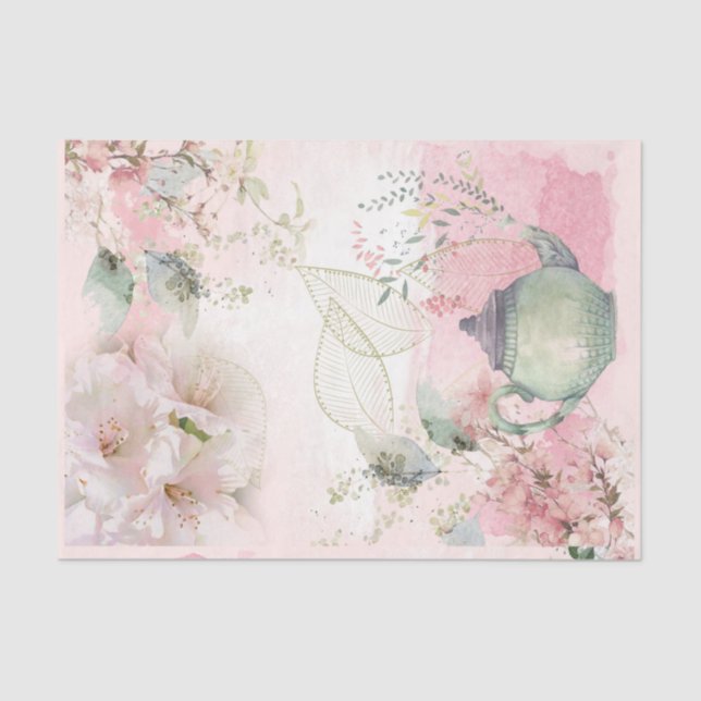Shabby Chic Writing Series Design 5 Seidenpapier (Vorderseite)