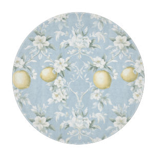 Shabby Chic Zitronen Blumen Serie Design #8 Schneidebrett