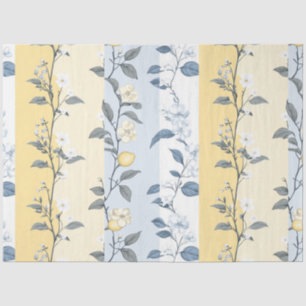 Shabby Chic Zitronen-Blumen-Serie Design #9 Seidenpapier