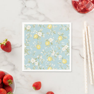 Shabby Chic Zitronen Blumenreihe Design #5 Serviette