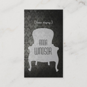 Shabby Chic-Zuhause-Inszenierungs-Geschäfts-Karte Visitenkarte