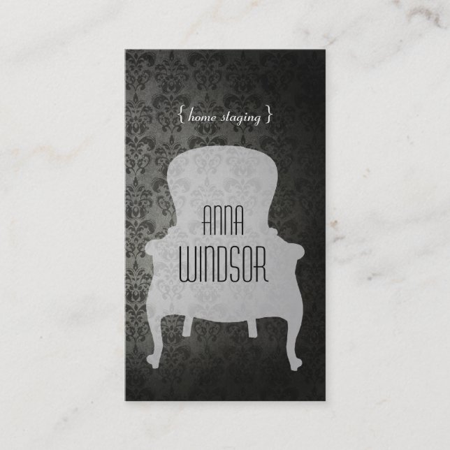 Shabby Chic-Zuhause-Inszenierungs-Geschäfts-Karte Visitenkarte (Vorderseite)