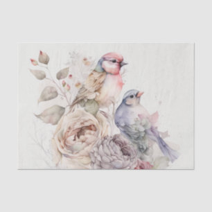 Shabby Chicen und Blume Seidenpapier
