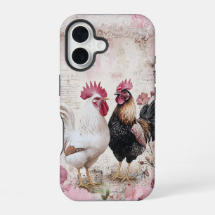Shabby Chick Pink iPhone 16 Hülle
