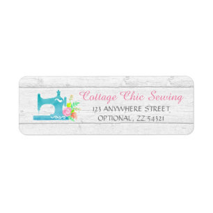 Shabby Cottage Chic Nähmaschine Rücksendeadresse