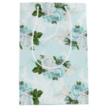 Shabby Floral Aqua Serie Design 1 Wrapping Paper