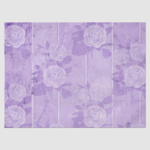 Shabby Floral Lila Series Design 7 Seidenpapier