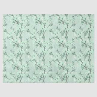 Shabby Floral Mint Series Design 7 Seidenpapier