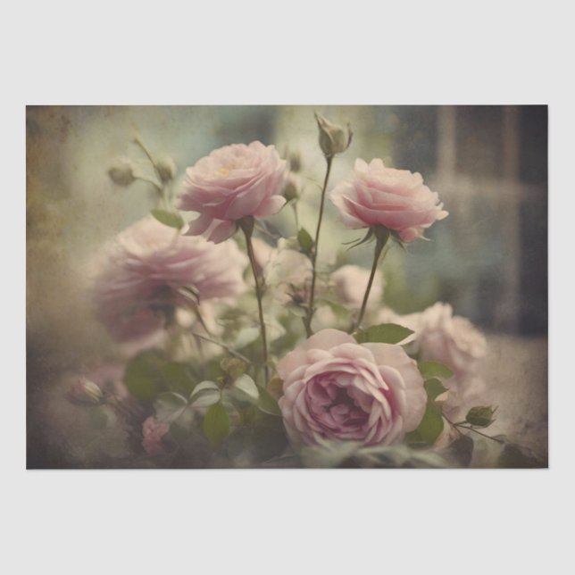 Shabby Floral Seidenpapier (Vorderseite)
