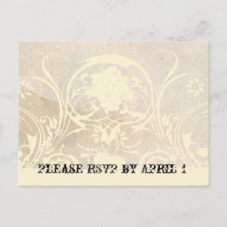 Shabby Lace Parchment UAWG Einladungspostkarte