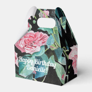 Shabby Pink Rose Blumenkohl Tee Party Kuchen Gefal Geschenkschachtel