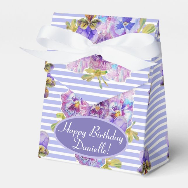 Shabby Pink Rose Blumenkohl Tee Party Kuchen Gefal Geschenkschachtel (Vorderseite)