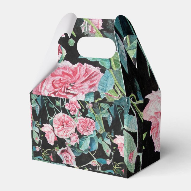 Shabby Pink Rose Blumenkohl Tee Party Kuchen Gefal Geschenkschachtel (Vorderseite)