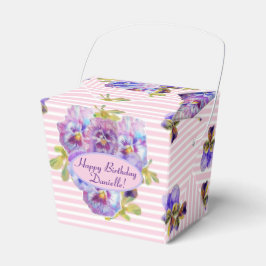 Shabby Pink Rose Blumenkohl Tee Party Lila Geschenkschachtel