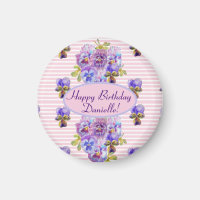 Shabby Pink Rose Blumenkohl Tee Party Lila