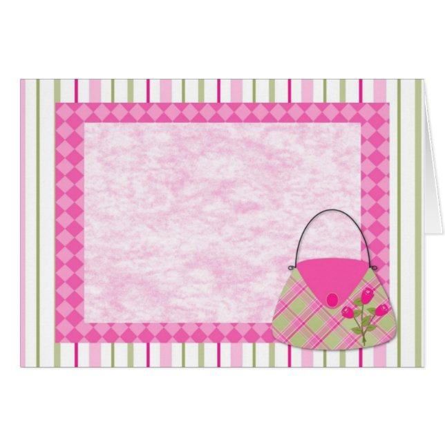 Shabby Pink Roses Pursuit Border (Vorderseite (Horizontal))
