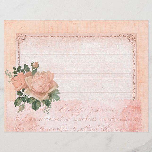 Shabby Rose Collage Scrapbook (Vorderseite)