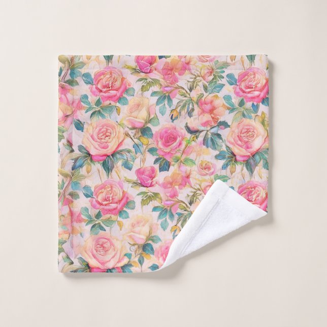 Shabby Rose Washcloth Waschlappen (Waschlappen)
