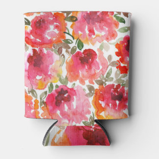 Shabby-rote Rosen, nahtloses Muster. Dosenkühler