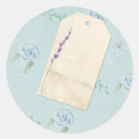Shabby Scrapbook Verschönerung Blauer Flora