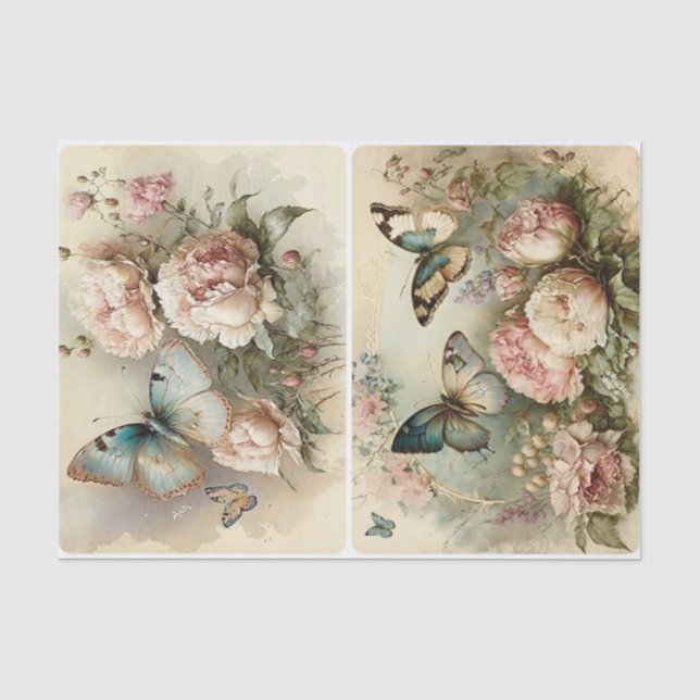 Shabby Spring Seidenpapier (Vorderseite)