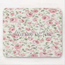 Shabby Sweet Petite Rose Anwalt für Recht Mousepad