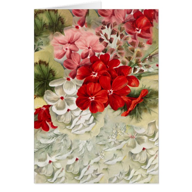 Shabby Vintage Rosa-Rosa-Blumencollage (Vorne)