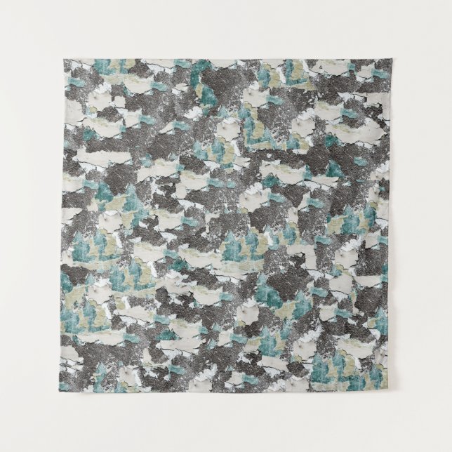 Shabby wall seamless texture backgroundart, paint, wandteppich (Vorderseite)