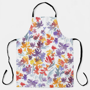 Shabby Watercolor Summer Blume Pattern Schürze
