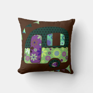 Shabbychic Retro-Wohnwagen, Campingwagen, Wohnwage Kissen