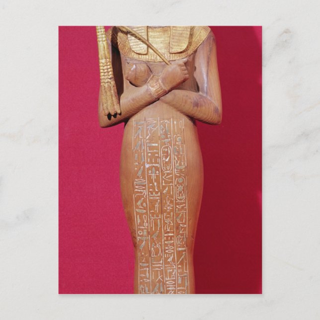 Shabti Figur des Königs aus Grab von Tutankhamun Postkarte (Vorderseite)