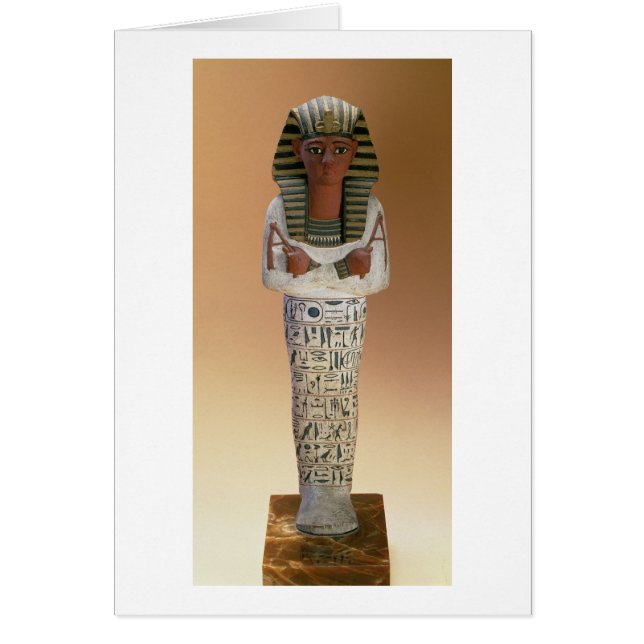 Shabti-Figur Ramesses IV, New Kingdom (stuccoe (Vorne)