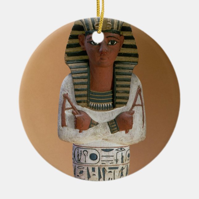 Shabti Zahl von Ramesses IV, neues Königreich Keramikornament (Vorne)