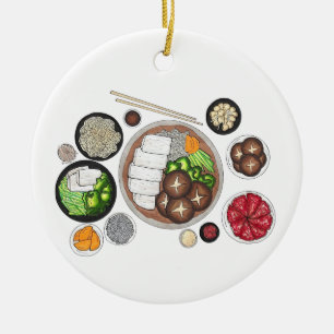 Shabu-Shabu Japan Japanische Küche Hotspot Keramik Ornament