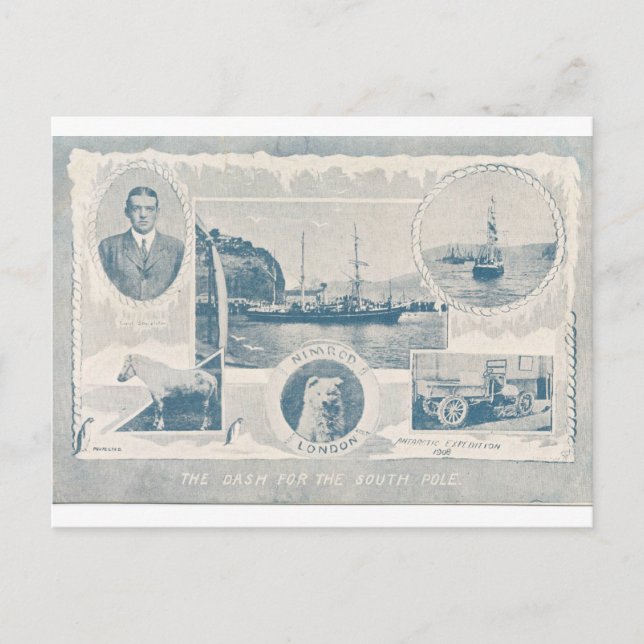 Shackleton 1908 Postkarte (Vorderseite)