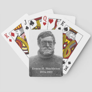 Shackleton im antarktischen Nimrodbild Spielkarten