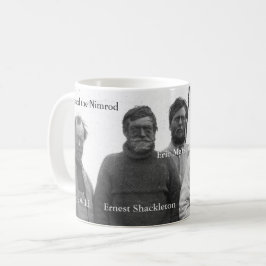 Shackleton und Crew im antarktischen Nimrodbild Tasse