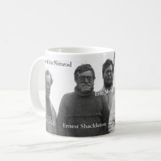 Shackleton und Crew im antarktischen Nimrodbild Tasse