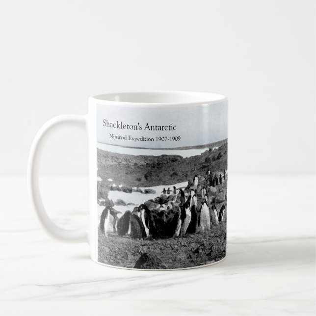 Shackletons Nimrod-Grammophon-Musik für Pinguine Tasse (Links)