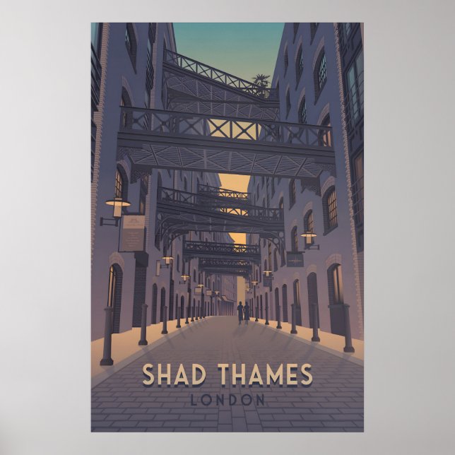 Shad Thames London Reiseplakat Poster (Vorne)