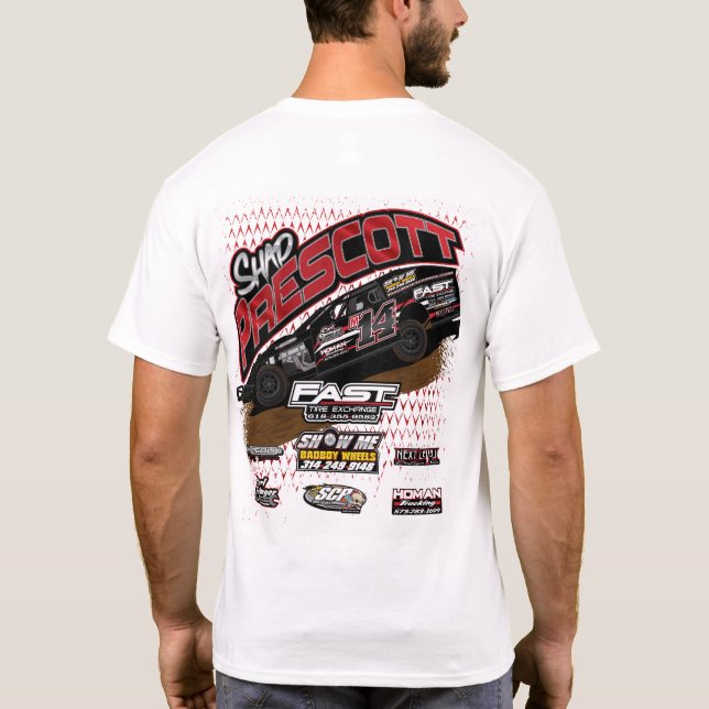 Shad-Weiß-Shirt T-Shirt (Rückseite)