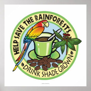 Shade Grown-Kaffee Poster