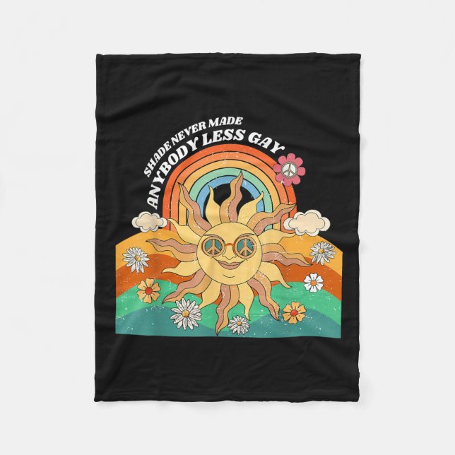 Shade Never Made Anybody Less Gay Rainbow Lgbt Les Fleecedecke (Vorderseite)