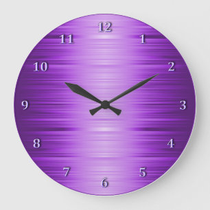 Shaded Purple Violet Lavender Wall Clock Große Wanduhr